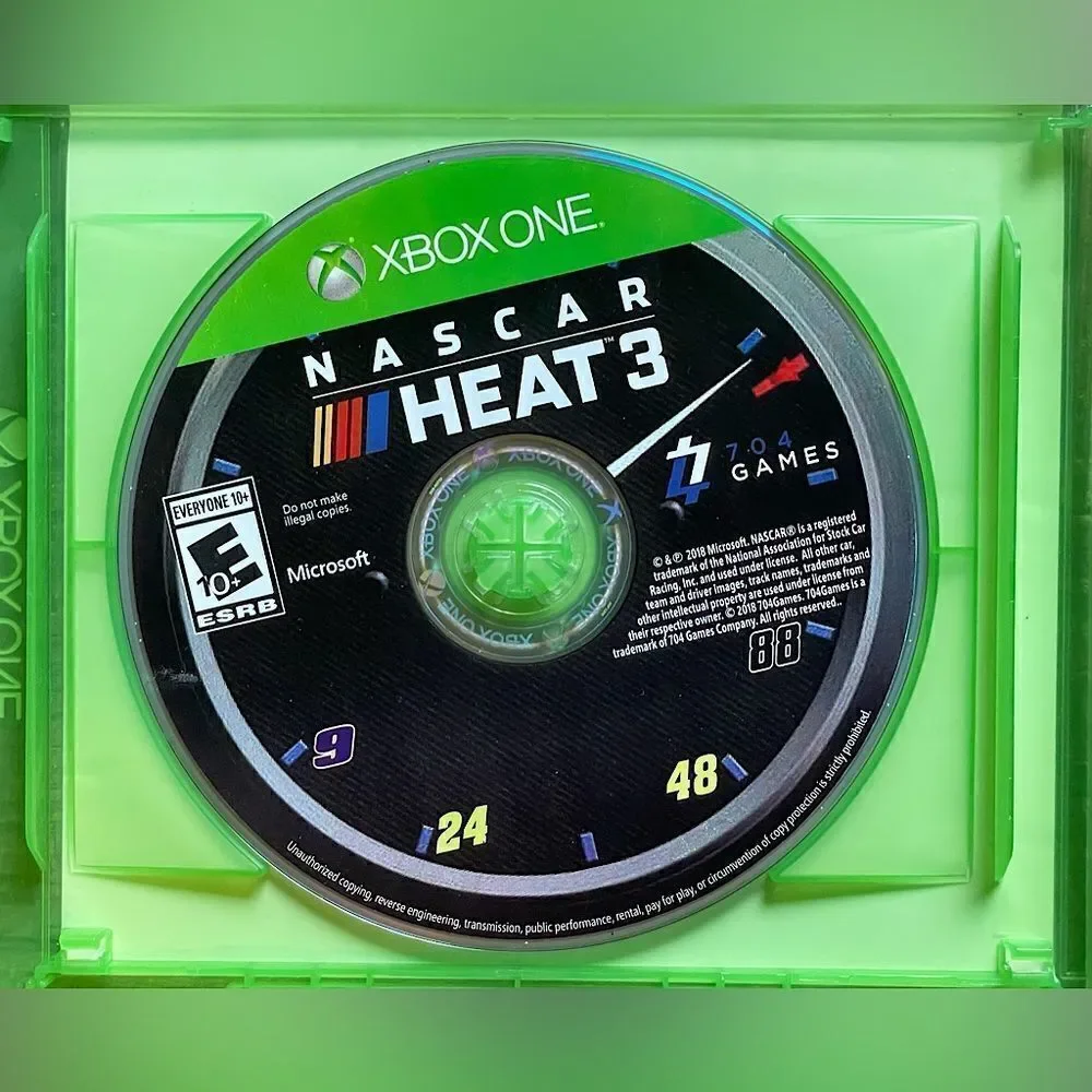 New! NASCAR Heat 3, Game Disc w/ Case. Compatible with XBox One & Series S/X.